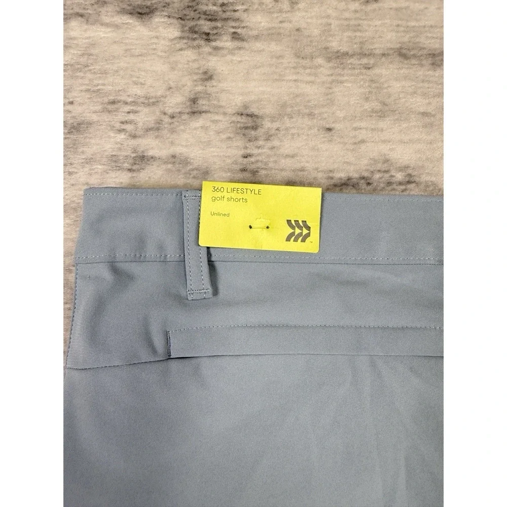 NWT All In Motion Mens Baby Blue 360 Lifestyle Golf Shorts Quick Dry 38 Preppy